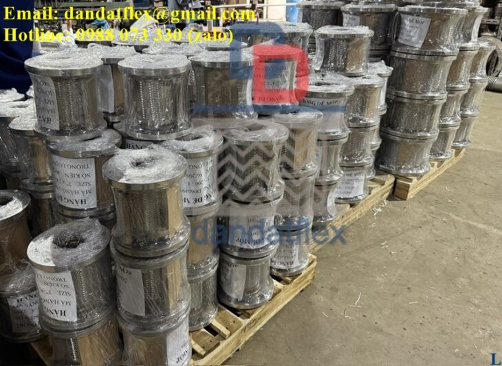 Khớp nối mềm chống rung, khớp nối mềm mặt bích, khopnoimem, ống mềm thủy lực bọc lưới inox