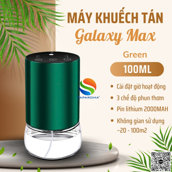 Máy khuếch tán tinh dầu SAPAROMA hỗ trợ khử mùi, thơm phòng, đẳng cấp, làm thơm chuyên nghiệp