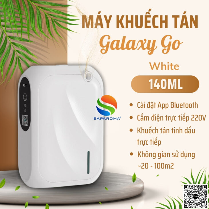 Máy khuếch tán tinh dầu cao cấp SAPAROMA, cài đặt App bluetooth, phun tinh dầu trực tiếp