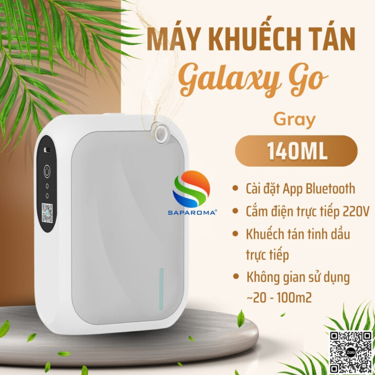 Máy khuếch tán tinh dầu cao cấp SAPAROMA, cài đặt App bluetooth, phun tinh dầu trực tiếp