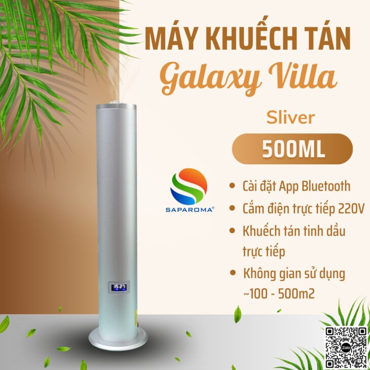 Máy khuếch tán tinh dầu cao cấp SAPAROMA, cài đặt App bluetooth, phun tinh dầu trực tiếp