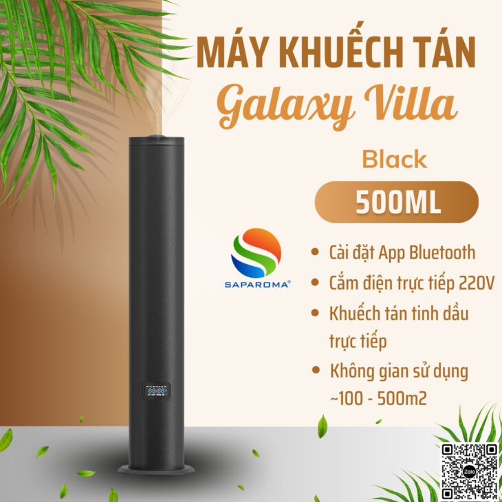 Máy khuếch tán tinh dầu cao cấp SAPAROMA, cài đặt App bluetooth, phun tinh dầu trực tiếp