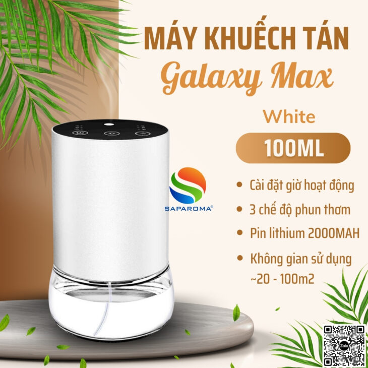 Máy khuếch tán tinh dầu SAPAROMA hỗ trợ khử mùi, thơm phòng, đẳng cấp, làm thơm chuyên nghiệp