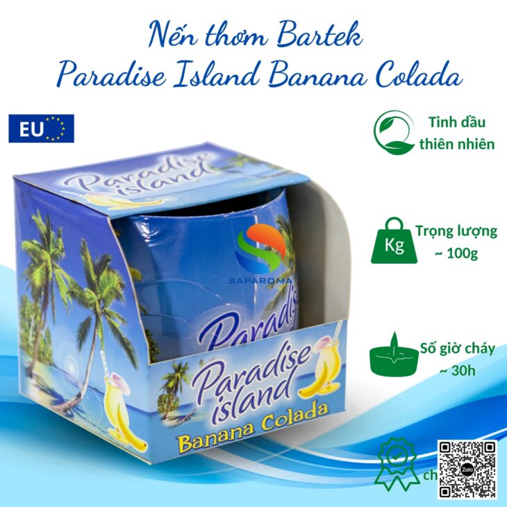 Nến thơm tinh dầu thiên nhiên Bartek Candles 100g, thơm phòng, hỗ trợ khử mùi, hàng chính hãng