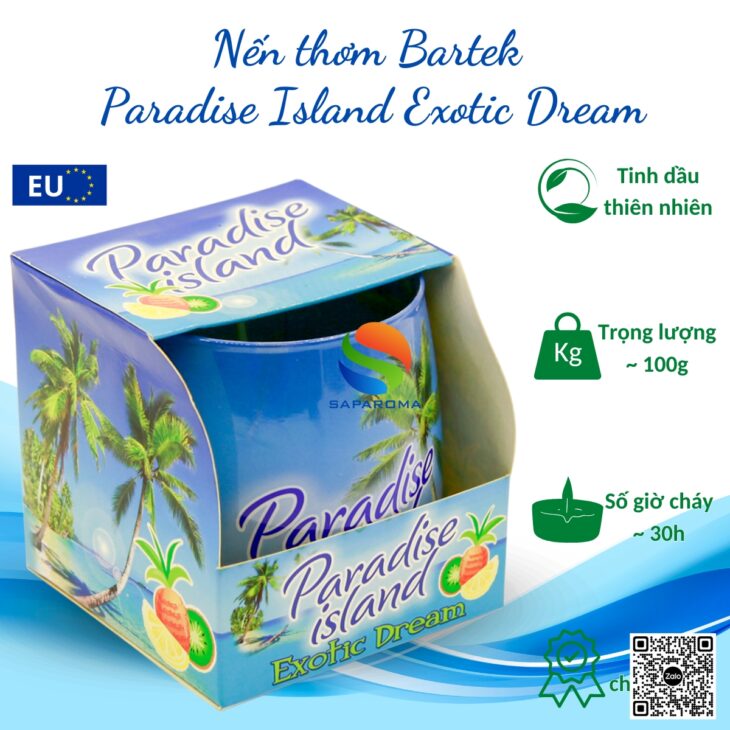 Nến thơm tinh dầu thiên nhiên Bartek Candles 100g, thơm phòng, hỗ trợ khử mùi, hàng chính hãng