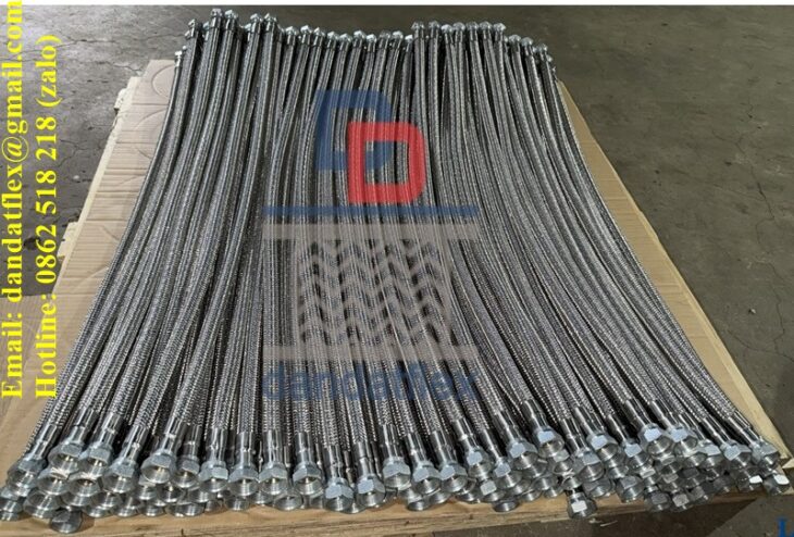 Khớp nối mềm chống rung, khớp nối mềm mặt bích, khopnoimem, ống mềm thủy lực bọc lưới inox