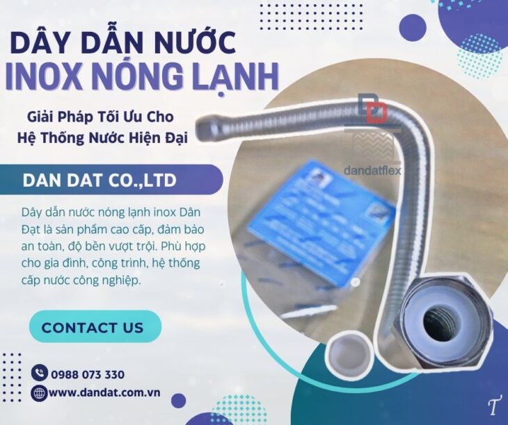 Dây cấp nước inox chịu nhiệt, dây dẫn nước mềm inox, ống mềm cho máy nóng lạnh,dây mềm dẫn nước inox