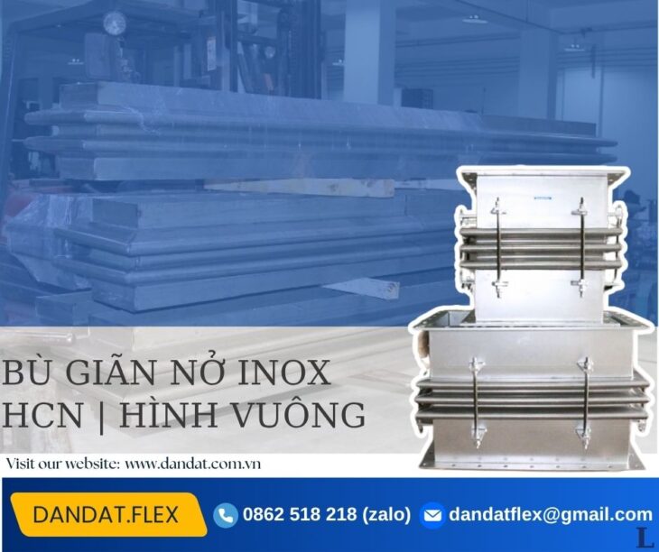 Ống bù trừ giãn nở nhiệt, khớp giãn nở DN150, khớp chống rung, mối nối mềm, giảm rung inox