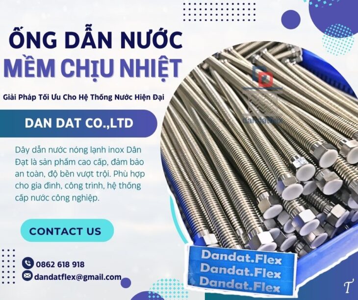Dây cấp nước inox chịu nhiệt, dây dẫn nước mềm inox, ống mềm cho máy nóng lạnh,dây mềm dẫn nước inox