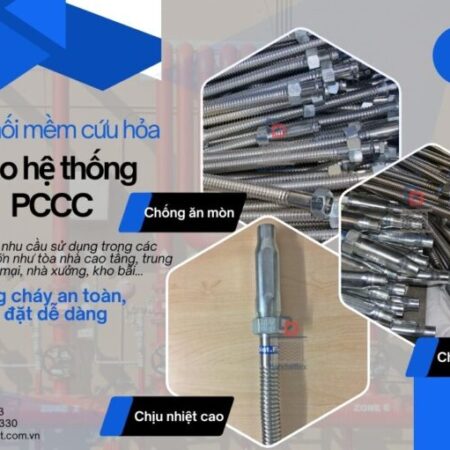 Ống nối mềm đầu phun sprinkler, ống mềm sprinkler PCCC, dây mềm kết nối đầu phun sprinkler