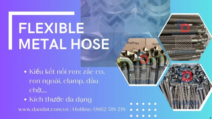 Ống dẫn dầu thủy lực bọc lưới, Ống tuy ô thủy lực, Ống cao su thủy lực, khớp nối mềm inox rắc co ren