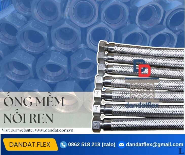 Ống Nối Mềm – Nối Mềm Inox ( khớp nối mềm inox ) chính hãng