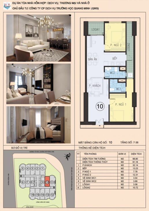 QMS TOWER TỐ HỮU – PHONG THUỶ VƯỢNG KHÍ, ĐẲNG CẤP AN CƯ