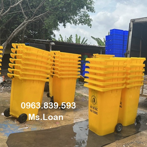Thùng rác 240lit nắp kín giá sỉ cực ưu đãi / LH 0963 839 593 Ms.Loan