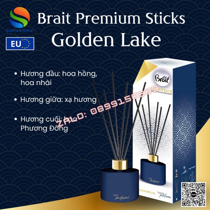 Tinh dầu khuếch tán que mây cao cấp BRAIT 100ml thơm phòng, sang trọng, nhập khẩu chính hãng Châu Âu