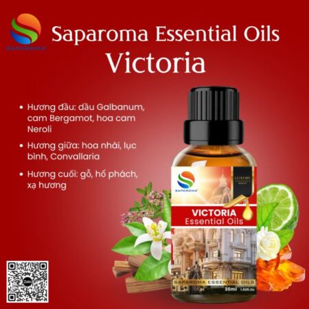 Tinh dầu nước hoa cao cấp SAPAROMA, hỗ trợ khử mùi, hương thơm tinh tế, sang trọng
