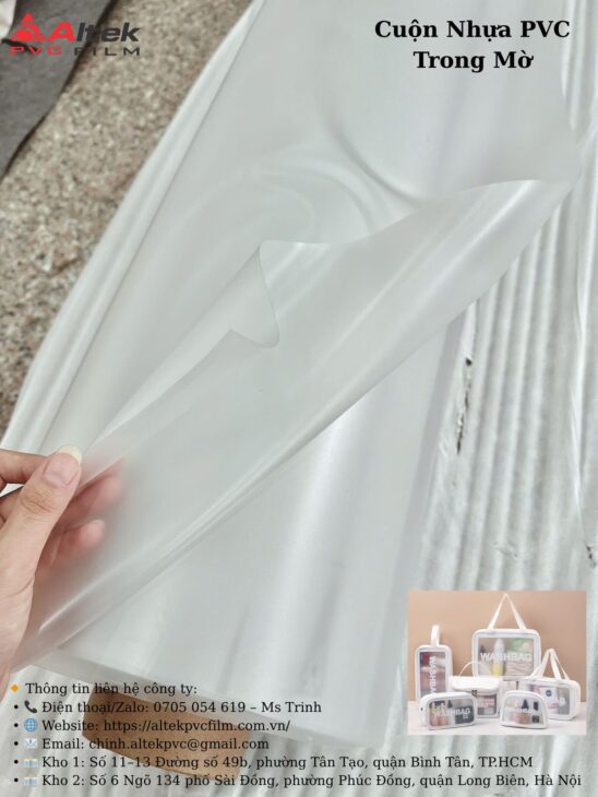 Màng nhựa pvc nhám mờ bán sỉ nguyên cuộn giá sỉ tại xưởng