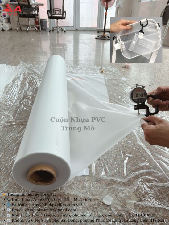 Màng nhựa pvc nhám mờ bán sỉ nguyên cuộn giá sỉ tại xưởng