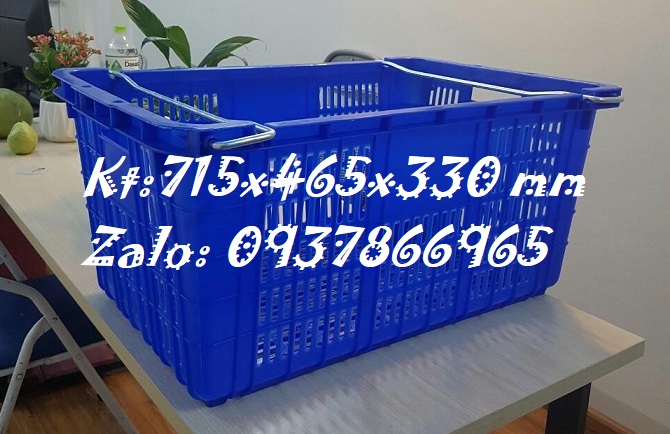 Sọt có quai sắt tiện lợi, sóng nhựa, sóng quai sắt, sọt có quai sắt 2 đẩu dùng bê hàn