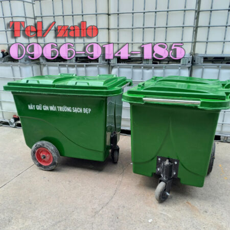 Mua bán dòng xe gom rác 660 lít composite 3 bánh hàng loại 1