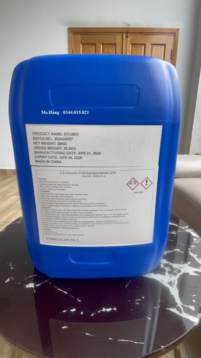 Ecubio – DBNPA diệt khuẩn an toàn, ngăn ngừa nấm gây hại, xử lý nước ao hồ