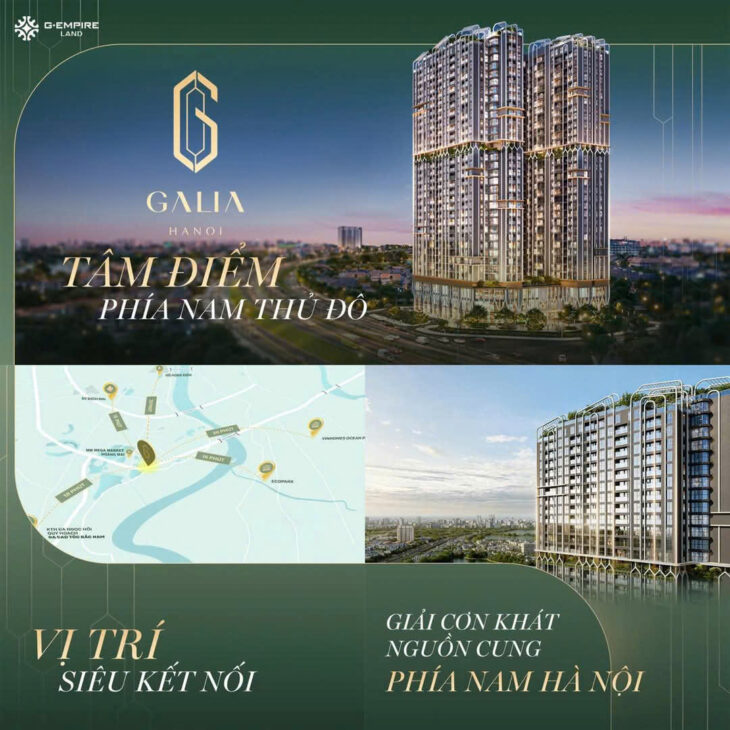 Nhận booking căn hộ dự án GALIA Hà Nội Yên Sở Hoàng Mai