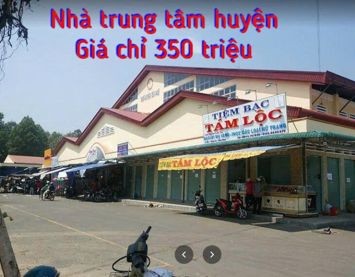 Chỉ 350 triệu sở hữu Nhà, thổ cư toàn bộ, 2 mặt tiền đường, kế bên chợ Huyện Tân Phú