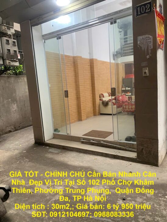 GIÁ TỐT – CHÍNH CHỦ Cần Bán Nhanh Căn Nhà Đẹp Vị Trí Tại Quận Đống Đa, TP Hà Nội