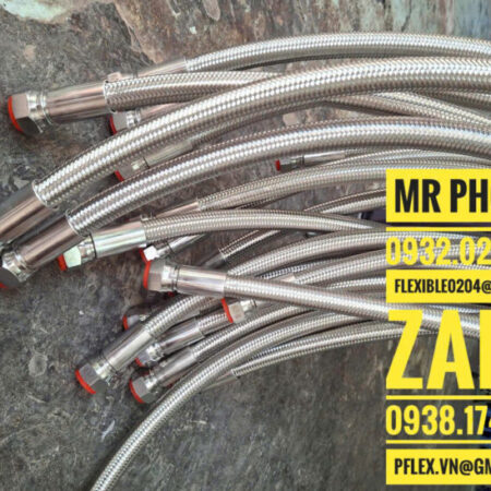 ống mềm bọc lưới PTFE – ống dẫn dầu chịu nhiệt PTFE- ống PTFE dẫn hóa chất