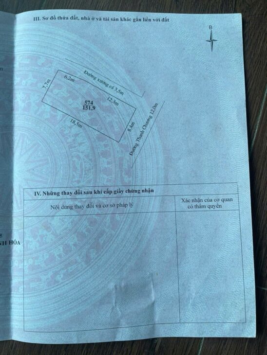 CHÍNH CHỦ Cần bán Đất Mặt Tiền Tại Đường Thanh Chương, Phường Quảng Thành, TP.Thanh Hóa, Thanh Hóa