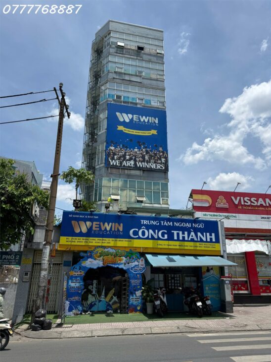 Bán Tòa Nhà 7 Tầng Góc 2MT Nơ Trang Long, Quận Bình Thạnh