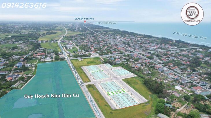 Bán đất thổ cư 114m², mặt biển Quốc gia, Quảng Thái – Quảng Xương – Thanh Hóa, 1.5 tỷ, sổ đỏ