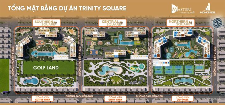 BÁN CĂN HỘ 2PN VIEW CÔNG VIÊN TẠI MASTERI TRINITY SQUARE – VINHOMES OCEAN PARK 2, VỐN BAN ĐẦU CHỈ