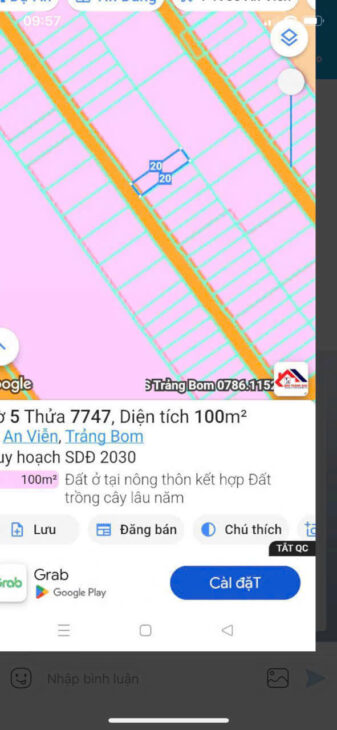 Bán đất An Viễn, giáp Tam Phước, giá 1.05 tỷ