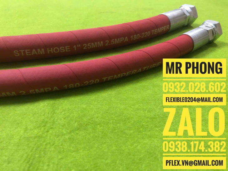 Ống Dẫn Hơi Nóng Alfagomma 18 Bar- Ống Cao Su Dẫn Hơi Nóng Alfagomma 18 Bar 340Ah