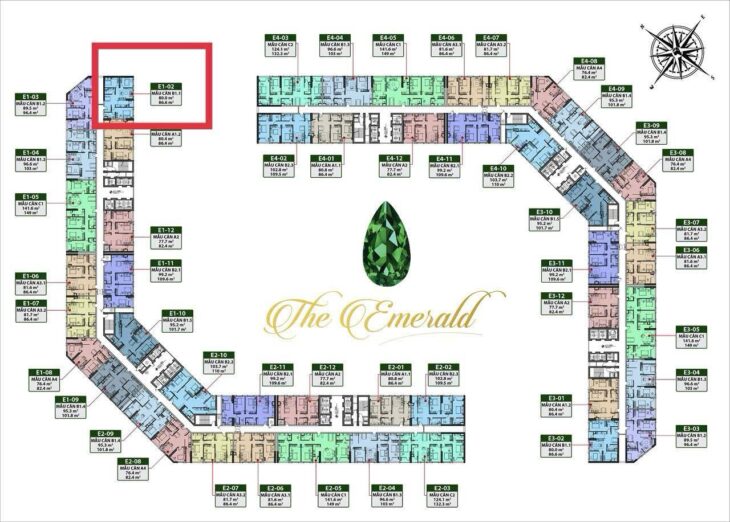 CẦN BÁN CĂN HỘ CAO CẤP FULL NỘI THẤT TẠI TÒA E1 – CT8 MỸ ĐÌNH, DỰ ÁN THE EMERALD – GIÁ 7,13 TỶ BAO