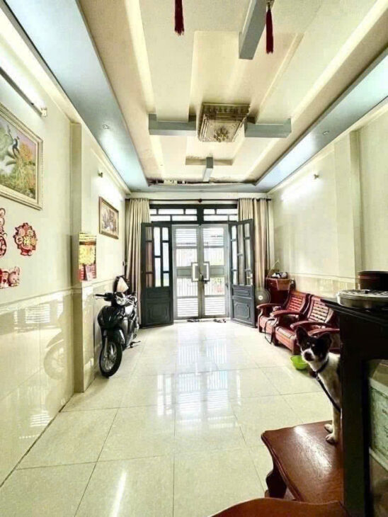 NHÀ 3 TẦNG- ĐƯỜNG NHỰA 10 MÉT- NỐI DÀI NGUYỄN VĂN LUÔNG – PHÚ ĐỊNH – QUẬN 8 ( 4 x 14 ) 57M2 , NHỈNH