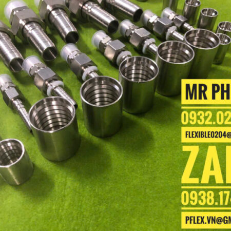 áo inox bấm ống dẫn dầu thủy lực-vỏ inox bấm ống PTFE-vỏ inox bấm ống teflon