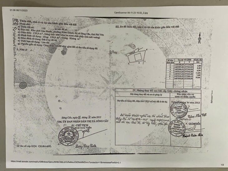 HÍNH CHỦ CẦN BÁN GẤP 2 LÔ ĐẤT TẠI TRUNG TÂP THỊ XÃ SÔNG CẦU