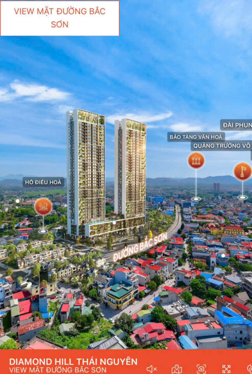 MỞ BÁN CHÍNH THỨC DỰ ÁN DIAMOND HILL THÁI NGUYÊN – VỊ TRÍ ĐẸP – GIÁ TỐT ĐẦU TƯ