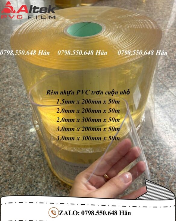 Rèm nhựa pvc cuộn khổ nhỏ giá tốt tại kho