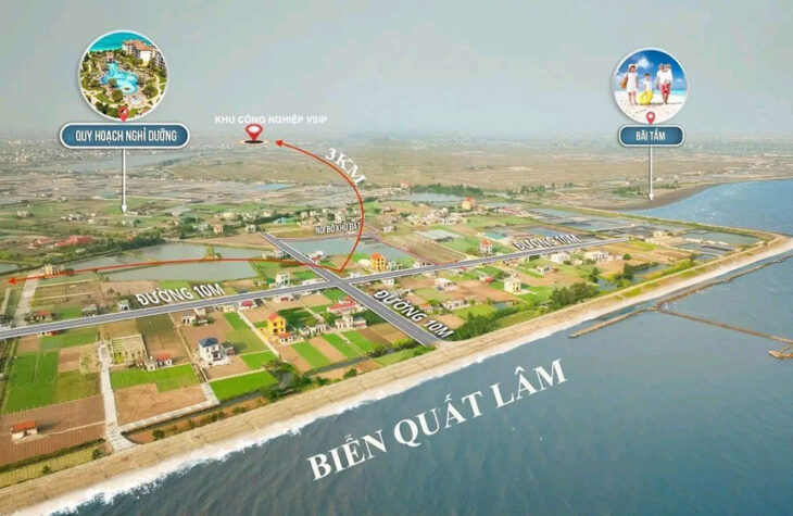Đất nền Quất Lâm 2.5 tỷ – 100m2 sát khu biệt thự nghỉ dưỡng, khu an ninh – Nguyễn Hùng BĐS –