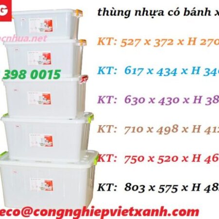 Tại Sao Nên Chọn Thùng Nhựa Có Bánh Xe, Có Nắp
