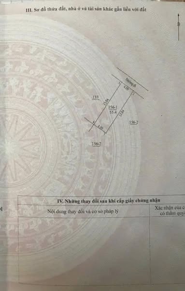 CC CẦN BÁN NHANH 55,4M ĐẤT ĐƯỜNG THÔNG OTO, GẦN VÀNH ĐAI 3.5 – KHU ĐÔ THỊ – DI TRẠCH _ HOÀI ĐỨC –
