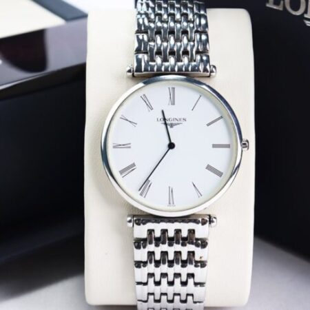 ĐH Nam Longines La Grande Classicque L4.709.4.21.6 Dây Thép – Siêu mỏng – Cọc giờ La Mã