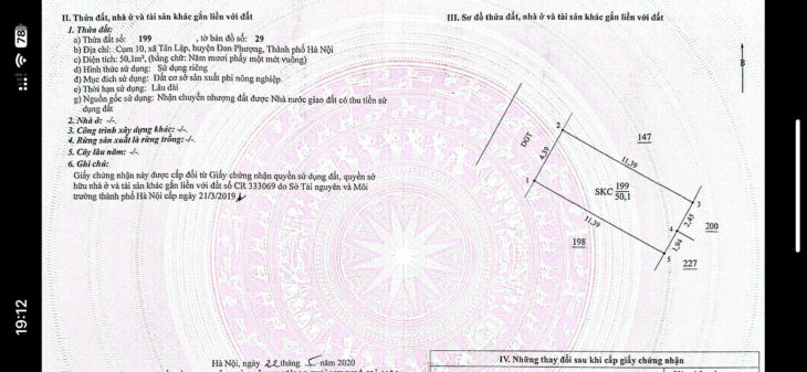 CHÍNH CHỦ GỬI BÁN 50M ĐẤT DỊCH VỤ TÂN TÂY ĐÔ – ĐAN PHƯỢNG – HÀ NỘI