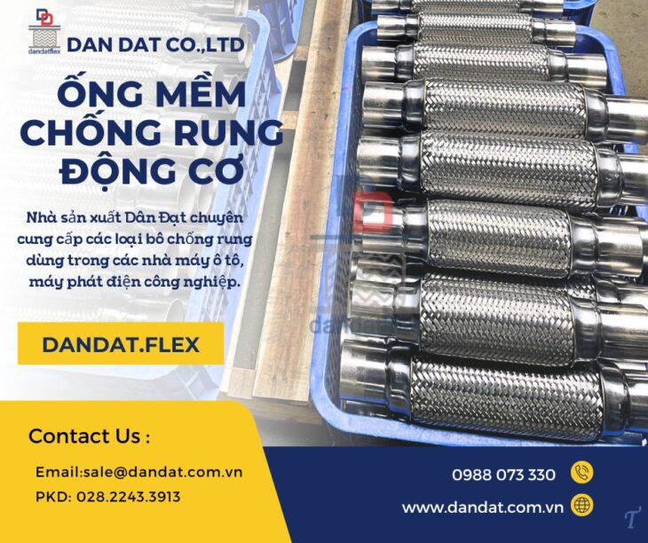 Bô chống rung/Ống mềm chống rung động cơ/ Ống bô xả máy phát điện/ Khớp nối ống xả mềm