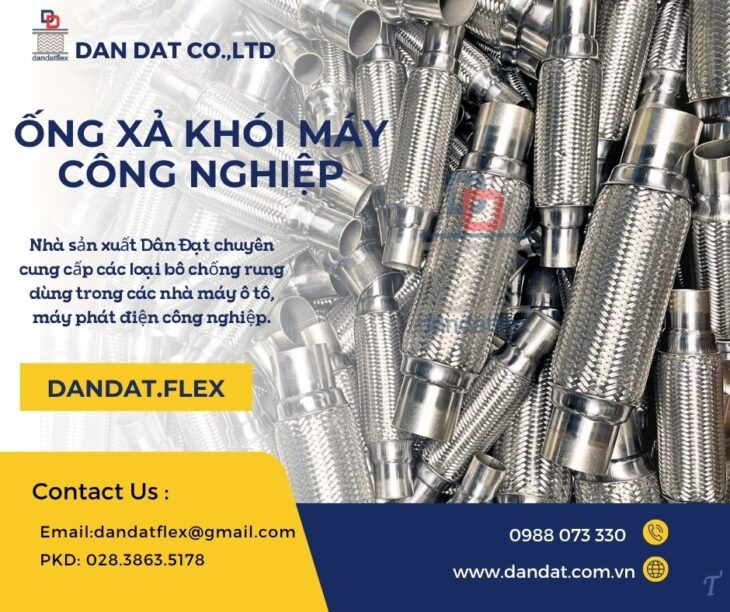 Bô chống rung/Ống mềm chống rung động cơ/ Ống bô xả máy phát điện/ Khớp nối ống xả mềm
