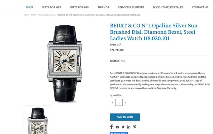 Đồng Hồ Nam : BEDAT & Co No.1 Automatic, Niềng đính full Kim Cương – Zin all FullBox