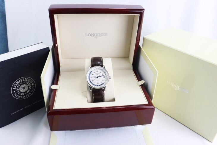 Longines Master WorldTime Automatic Kim nung Xanh cọc số học trò Size 38.5mm – Fullbox